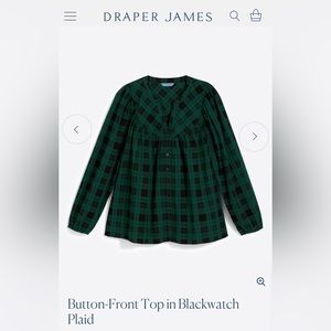 Button Up Top in Blackwatch Plaid